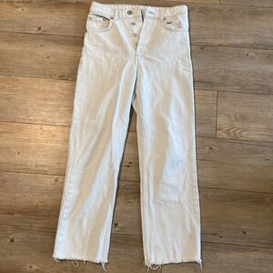 Zara White mom jeans